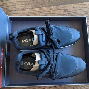 Prada Women's Heavy-Duty Rubber Sole Neoprene Sneaker US 6 Size (AUTHENTIC)